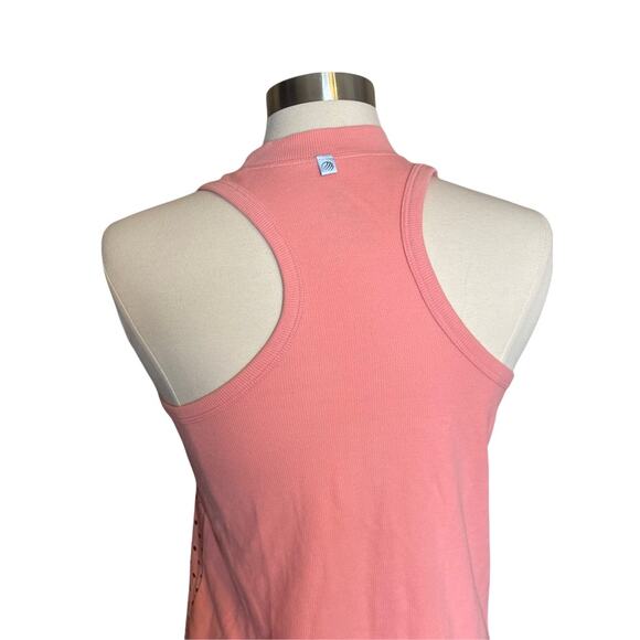 MPG Mesh Golf Workout Tank Racerback Relaxed Fit Small Pink Coral Gym Yoga Top - Picture 2 of 3